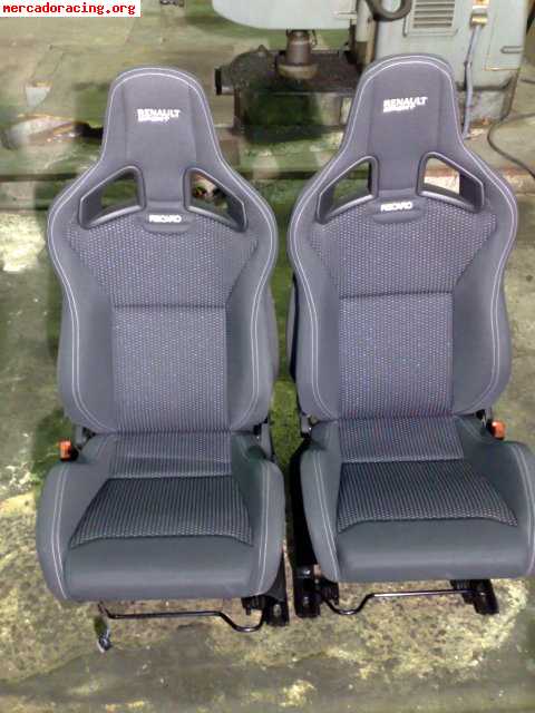 VENDO O CAMBIO BAQUETS RECARO RENAULT CLIO SPORT F1 TEAM R27