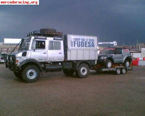 Se ofrece servicio de asistencia en cami n Mercedes 4x4 para rallys raids 