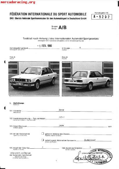 Ficha fia de homologacion ford escort mk2 Ficha Fia De Homologacion Ford Escort Mk2
