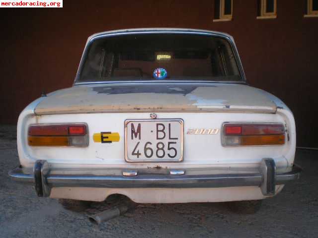 Vendo Despiece Alfa Romeo Berlina 2000