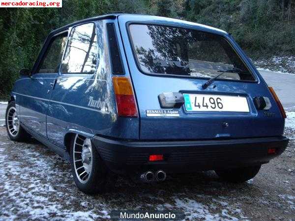 se vende renault 5 a p ne turbo azul metalizadollantas nuevas y neumaticos