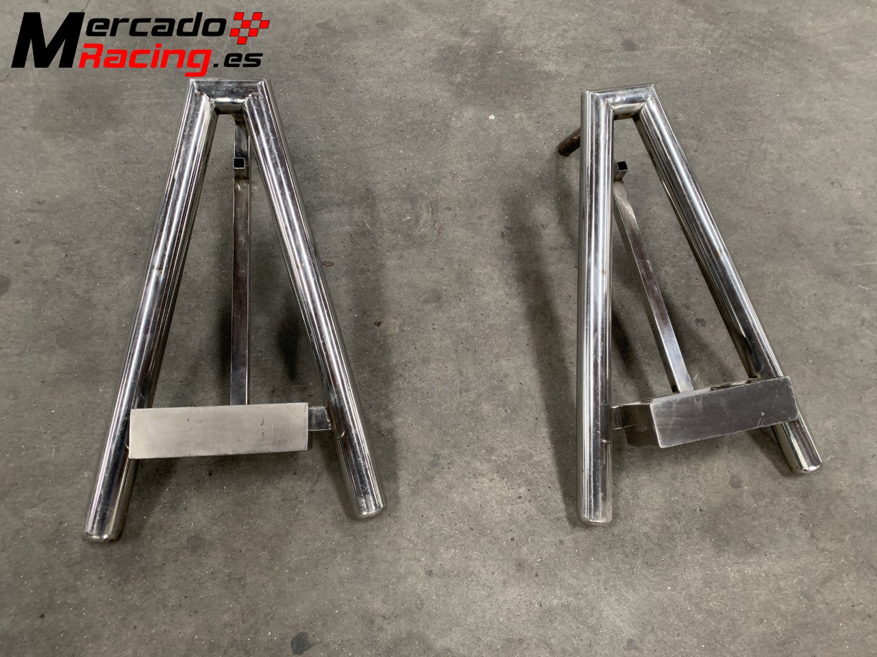 se venden ramplas de aluminio y caballetes de acero inox