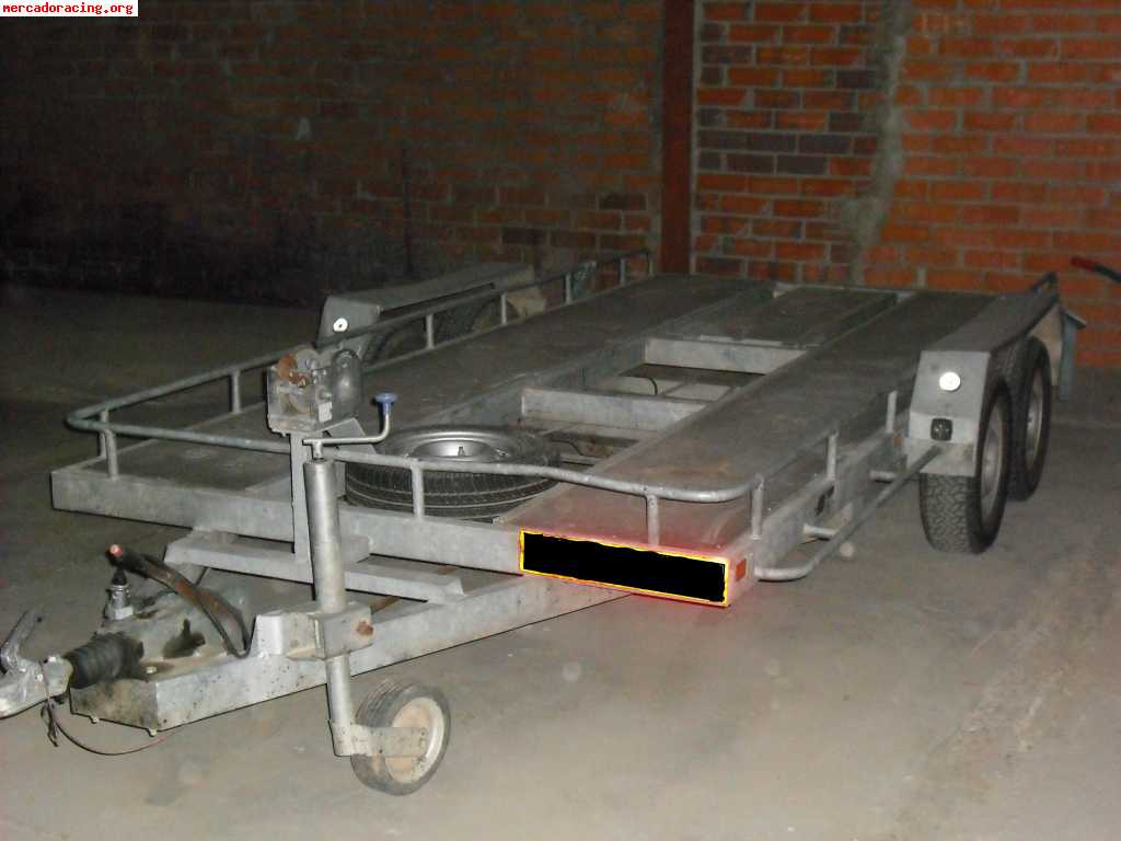 REMOLQUE DE COCHE DE DOBLE EJE 2. 000 KG REMOLQUE DE COCHE DE DOBLE EJE 2. 000 KG
