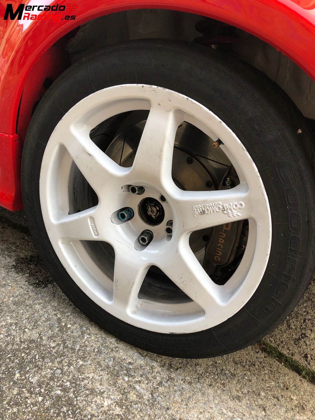 Vendo 4 llantas compomotive 18” Mitsubishi Lancer