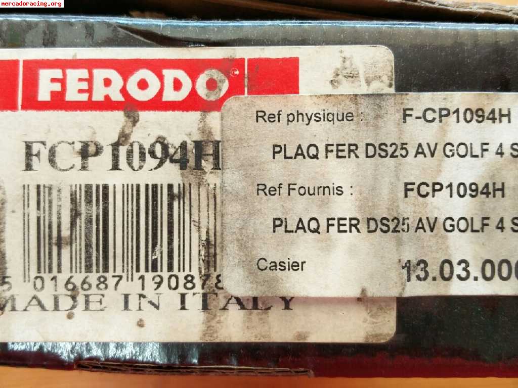 Колодки ferodo racing